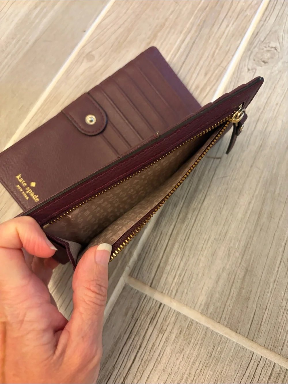 kate spade plum Wallet